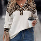 Leopard V-Neck Long Sleeve T-Shirt