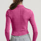 Ruched Button Up Long Sleeve T-Shirt