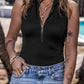 Zip Up Mock Neck Sleeveless Bodysuit - Michelle Francisco