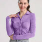 Ruched Button Up Long Sleeve T-Shirt