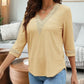 V-Neck Eyelet Blouse