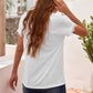 Lace Detail V-Neck T-Shirt