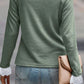 Lace Detail Round Neck Long Sleeve T-Shirt