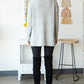 Side Slit Boat Neck Long Sleeve Sweater