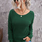 Crisscross Back Boat Neck Sweater