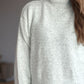 Side Slit Turtleneck Long Sleeve Sweater