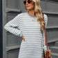 Striped Round Neck Long Sleeve T-Shirt