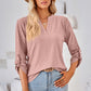 Notched Roll-Tab Sleeve T-Shirt