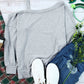 Asymmetrical Neck Long Sleeve T-Shirt