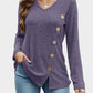 V-Neck Long Sleeve T-Shirt