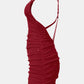 Glitter Double Spaghetti Straps Mini Dress