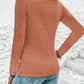 Heathered V-Neck Long Sleeve T-Shirt