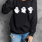 Ghost Round Neck Long Sleeve Sweatshirt