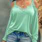 Lace Detail Cold Shoulder Long Sleeve T-Shirt