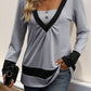 Contrast Long Sleeve T-Shirt