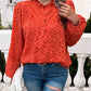 Frill Round Neck Long Sleeve Shirt