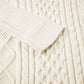 Cable-Knit Round Neck Long Sleeve Sweater
