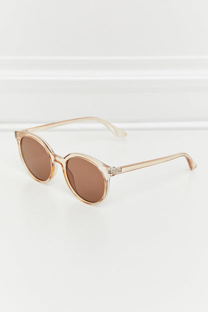 Round Full Rim Polycarbonate Frame Sunglasses - Michelle Francisco