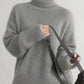 Turtleneck Dropped Shoulder Long Sleeve Sweater