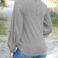 Full Size Mock Neck Long Sleeve T-Shirt