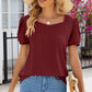 Eyelet Puff Sleeve T-Shirt