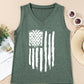 US Flag V-Neck Tank