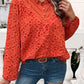 Frill Round Neck Long Sleeve Shirt