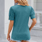 Round Neck Puff Sleeve T-Shirt