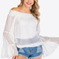 Swiss Dot Off-Shoulder Blouse