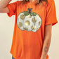 Pumpkin Graphic Round Neck Short Sleeve T-Shirt