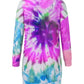 Full Size Tie-Dye Round Neck Long Sleeve Dress