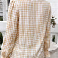 Frill Ruffled Plaid Long Sleeve Shirt