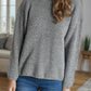 Solid Color Round Neck Long Sleeve Sweater