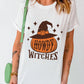 HOWDY WITCHES Round Neck Short Sleeve T-Shirt