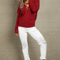 Crisscross Back Boat Neck Sweater