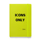 Icons Only Hardcover Bound Notebook