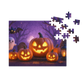 Halloween Pumpkins Night Jigsaw Puzzle with Tin