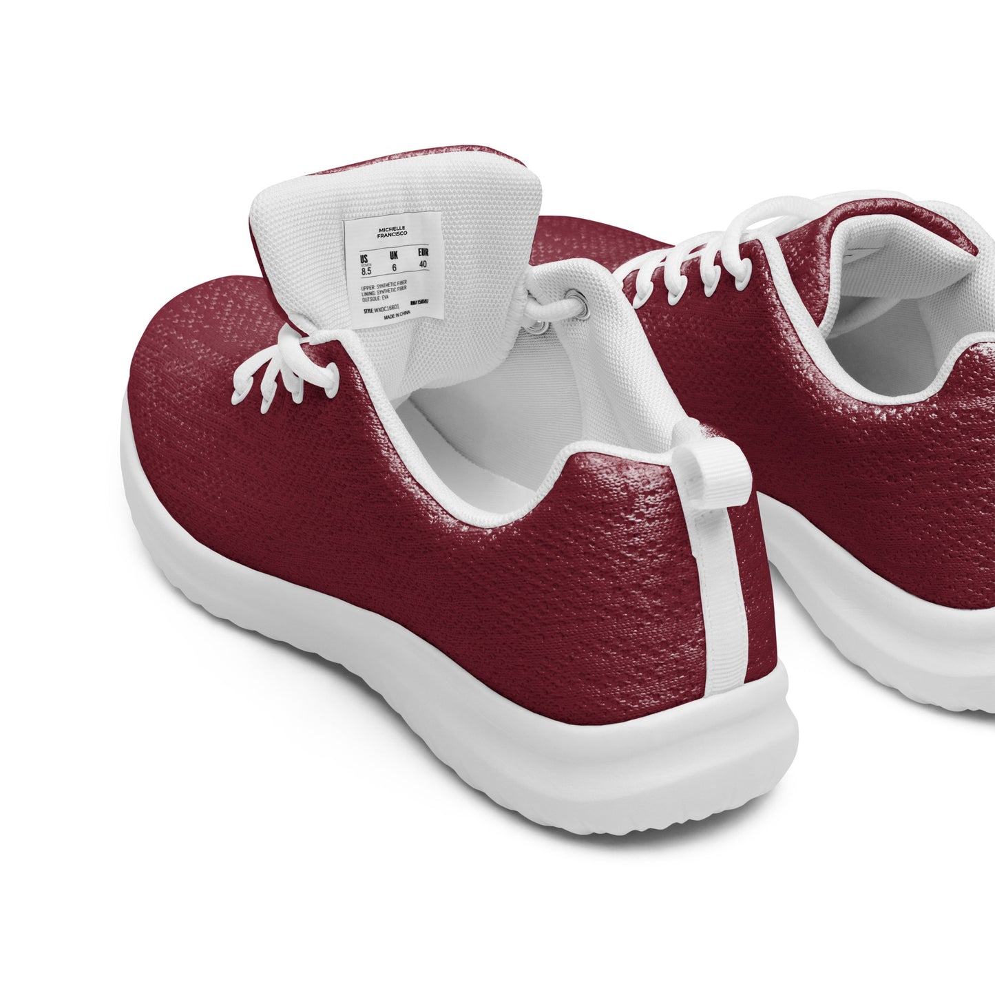 Men’s Burgundy Athletic Shoes