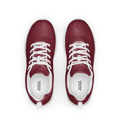 Men’s Burgundy Athletic Shoes