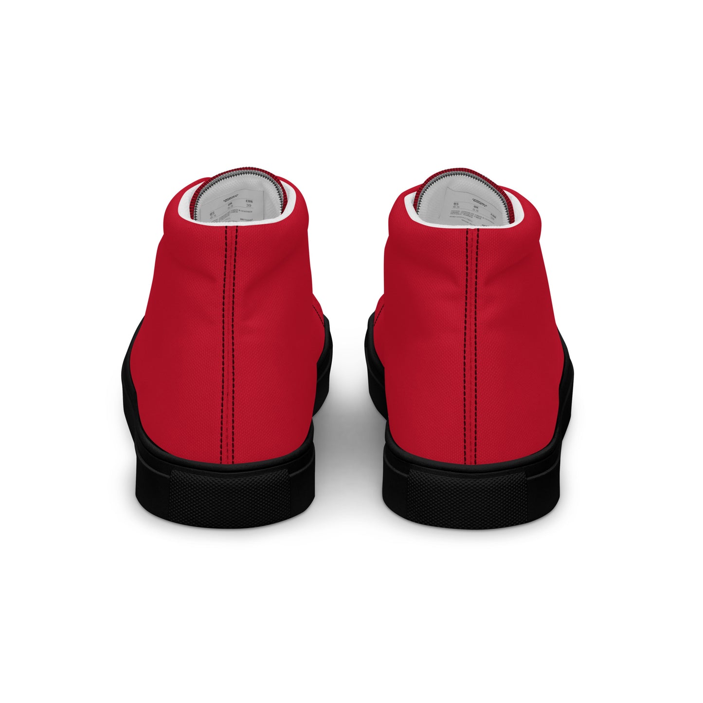 Men’s Red High Top Canvas Shoes