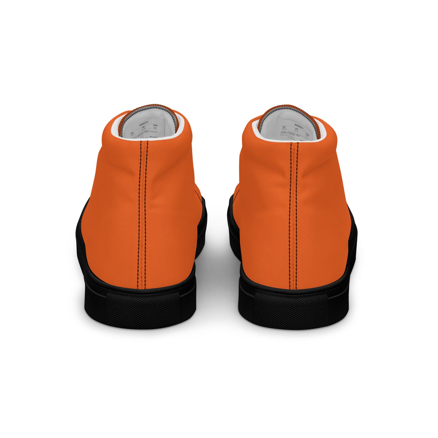 Men’s Orange High Top Canvas Shoes