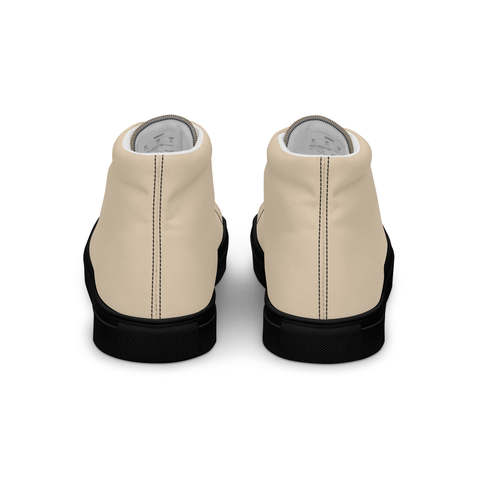 Men's Champagne High Top Canvas Shoes Michelle Francisco Men's Champagne High Top Canvas Shoes Michelle Francisco