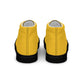 Men’s Yellow High Top Canvas Shoes