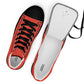 Men’s Orange Red High Top Canvas Shoes