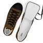 Men’s Brown High Top Canvas Shoes