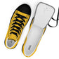 Men’s Yellow High Top Canvas Shoes