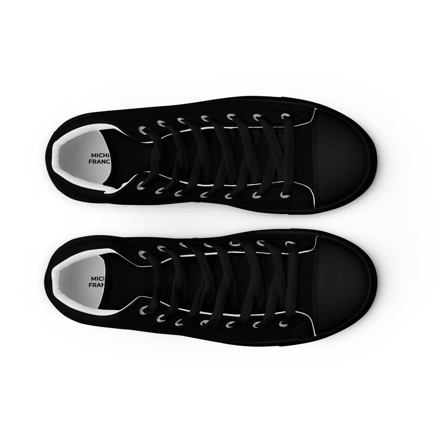 Men’s Black High Top Canvas Shoes