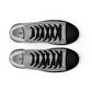 Men’s Silver High Top Canvas Shoes