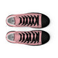 Men’s Light Pink High Top Canvas Shoes