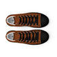 Men’s Saddle Brown High Top Canvas Shoes